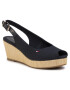 Tommy Hilfiger Espadrilles Iconic Elba Sling Back Wedge FW0FW04788 Sötétkék - Pepit.hu