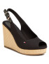 Tommy Hilfiger Espadrilles Iconic Elena Sling Back Wedge FW0FW04789 Fekete - Pepit.hu