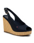 Tommy Hilfiger Espadrilles Iconic Elena Sling Back Wedge FW0FW04789 Sötétkék - Pepit.hu