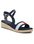 Tommy Hilfiger Espadrilles Rope Wedge Sandal T3A2-31053-0048 S Sötétkék - Pepit.hu