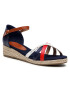 Tommy Hilfiger Espadrilles Rope Wedge Sandal T3A2-31055-1167X051 Sötétkék - Pepit.hu