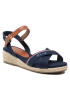 Tommy Hilfiger Espadrilles Rope Wedge Sandal T3A7-32187-0547 S Sötétkék - Pepit.hu