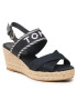 Tommy Hilfiger Espadrilles Seasonal Webbing Mid Wedge FW0FW07091 Sötétkék - Pepit.hu