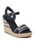 Tommy Hilfiger Espadrilles Seasonal Webbing Wedge FW0FW07088 Sötétkék - Pepit.hu