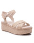 Tommy Hilfiger Espadrilles Shiny Touches Flatform Wedge FW0FW06245 Bézs - Pepit.hu