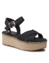 Tommy Hilfiger Espadrilles Shiny Touches Flatform Wedge FW0FW06245 Fekete - Pepit.hu