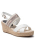 Tommy Hilfiger Espadrilles Th Artisandal Mid Wedge Sandal FW0FW05770 Fehér - Pepit.hu