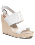 Tommy Hilfiger Espadrilles Th Elastic High Wedge Sandal FW0FW05599 Fehér - Pepit.hu