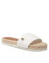 Tommy Hilfiger Espadrilles Th Textured Flat Sandal FW0FW06438 Fehér - Pepit.hu