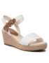 Tommy Hilfiger Espadrilles Th Textured Low Wedge Sandal FW0FW06555 Fehér - Pepit.hu