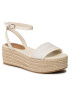 Tommy Hilfiger Espadrilles Th Woven Platform Sandal FW0FW07345 Bézs - Pepit.hu