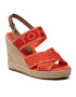 Tommy Hilfiger Espadrilles Tommy Webbing High Wedge Sandal FW0FW06355 Narancssárga - Pepit.hu