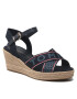 Tommy Hilfiger Espadrilles Tommy Webbing Low Wedge Sandal FW0FW06297 Sötétkék - Pepit.hu