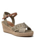 Tommy Hilfiger Espadrilles Tommy Webbing Low Wedge Sandal FW0FW06297 Zöld - Pepit.hu