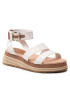 Tommy Hilfiger Espadrilles Webbing Low Wedge Sandal FW0FW06442 Fehér - Pepit.hu