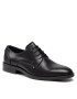 Tommy Hilfiger Félcipő Embossed Hilfiger Leather Shoe FM0FM03952 Fekete - Pepit.hu