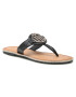 Tommy Hilfiger Flip-flops Essential Leather Flat Sandal Fekete - Pepit.hu