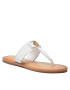 Tommy Hilfiger Flip-flops Hardware Flat Leather Mule FW0FW06235 Fehér - Pepit.hu