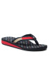 Tommy Hilfiger Flip-flops Th Flag Mid Wedge Beach Sandal Sötétkék - Pepit.hu