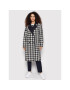 Tommy Hilfiger Gyapjú kabát Blend Houndstooth WW0WW32577 Sötétkék Relaxed Fit - Pepit.hu