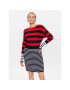 Tommy Hilfiger Kötött ruha Colorblock Stripe WW0WW37949 Színes Relaxed Fit - Pepit.hu