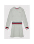 Tommy Hilfiger Kötött ruha Global Stripe KG0KG06215 D Szürke Regular Fit - Pepit.hu