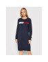 Tommy Hilfiger Kötött ruha Graphic WW0WW31483 Sötétkék Regular Fit - Pepit.hu