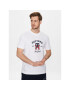 Tommy Hilfiger Póló Curved Monogram MW0MW30043 Fehér Regular Fit - Pepit.hu