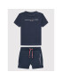 Tommy Hilfiger Póló és rövidnadrág szett Baby Essential KN0KN01488 Sötétkék Regular Fit - Pepit.hu