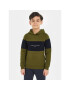 Tommy Hilfiger Pulóver Essential Colorblock KB0KB08385 S Zöld Regular Fit - Pepit.hu