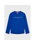 Tommy Hilfiger Pulóver Essential KS0KS00204 M Sötétkék Regular Fit - Pepit.hu