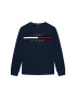 Tommy Hilfiger Pulóver Flag Rib Insert KB0KB06568 D Sötétkék Regular Fit - Pepit.hu