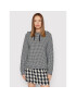 Tommy Hilfiger Pulóver Houndstooth WW0WW32909 Fekete Regular Fit - Pepit.hu