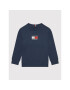 Tommy Hilfiger Pulóver KB0KB07344 Sötétkék Regular Fit - Pepit.hu