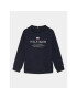 Tommy Hilfiger Pulóver KB0KB08170 Sötétkék Regular Fit - Pepit.hu