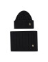 Tommy Hilfiger Sál és sapka szett Th Timeless Beanie + Scarf AW0AW15367BDS Fekete - Pepit.hu