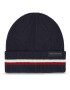 Tommy Hilfiger Sapka Corporate Beanie AM0AM11484 Sötétkék - Pepit.hu