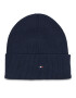 Tommy Hilfiger Sapka Essential Flag Beanie AW0AW15309 Sötétkék - Pepit.hu