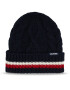 Tommy Hilfiger Sapka Monotype Chunky Knit Beanie AM0AM11506 Sötétkék - Pepit.hu