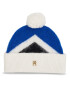 Tommy Hilfiger Sapka Th Evening Pompom Beanie Argyle AW0AW15305 Kék - Pepit.hu