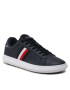 Tommy Hilfiger Sportcipő Corporate Leather Cup Stripes FM0FM04732 Sötétkék - Pepit.hu