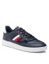 Tommy Hilfiger Sportcipő Court Cupsole Retro Lth Stripes FM0FM04828 Kék - Pepit.hu