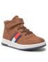 Tommy Hilfiger Sportcipő High Top Lace-Up Velcro Sneaker T3B9-32476-1351 S Barna - Pepit.hu