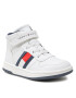 Tommy Hilfiger Sportcipő High Top Lace-Up/Velcro Sneaker T3B9-32476-1351 S Fehér - Pepit.hu