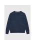 Tommy Hilfiger Sweater Jacquard All Over KB0KB06929 D Sötétkék Regular Fit - Pepit.hu