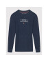 Tommy Hilfiger Sweater Th Logo KB0KB06932 M Sötétkék Regular Fit - Pepit.hu