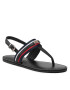 Tommy Hilfiger Szandál Corporate Th Webbing Flat Sandal FW0FW06543 Fekete - Pepit.hu