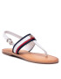 Tommy Hilfiger Szandál Corporate Webbing Flat Sandal FW0FW06232 Fehér - Pepit.hu