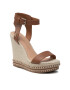 Tommy Hilfiger Szandál Elevated Signature Wedge Sandal FW0FW06296 Barna - Pepit.hu