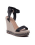 Tommy Hilfiger Szandál Elevated Signature Wedge Sandal FW0FW06296 Fekete - Pepit.hu